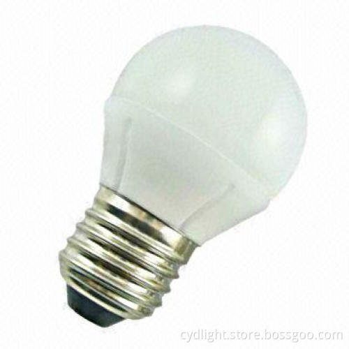 Dimmable G45 LED Bulb, 470lm, 2,700K, 5.5W, Warm White, Ceramic + Glass Cover